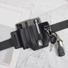 (Black) Multi-Tool Pouch for Belt, Camping & Climbing