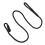 L 1x140cm Black Nylon Dog Leash - Adjustable 12