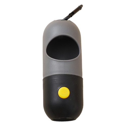 Dog Poop Bag Dispenser Large Capacity Gray/Blk PP 1