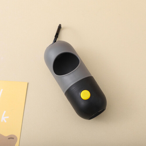Dog Poop Bag Dispenser Large Capacity Gray/Blk PP 2