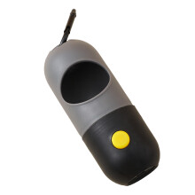 Dog Poop Bag Dispenser Large Capacity Gray-Black