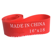 Bike Rim Strip Red PVC Tire Liner 16in Full Coverage Anti Puncture Inner Tube