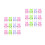 40Pcs Kids Miniature Frogs Vehicle Pull-Back Toy Durable Plastic Gift 5