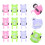 40Pcs Kids Miniature Frogs Vehicle Pull-Back Toy Durable Plastic Gift 10
