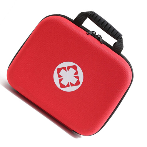 Empty First Aid Bag Red, Large Capacity 25x20x7 cm