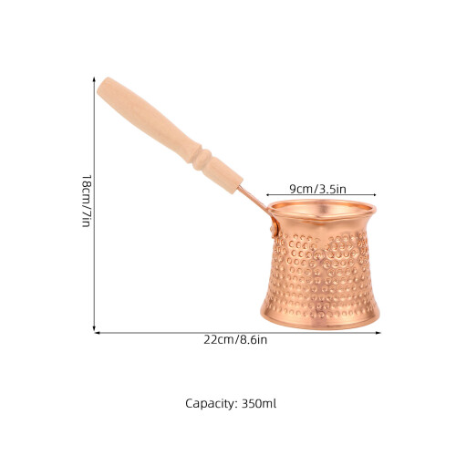 Multifunctionele Turkse Koffiepot Goud Met Handvat 1