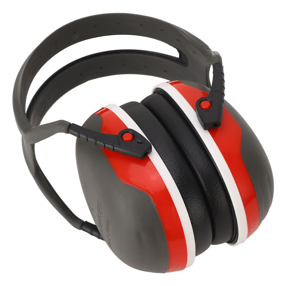 Noise Reduction Ear Muffs Safety Foldable Ear Protectors For Sleep & Work Red 8491387005528
