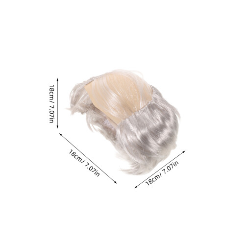White Bald Cap Wig for Men Comfortable Realistic Old Man Look 2