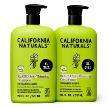 California Naturals Re:GRO Shampoo et Après-Shampooing, Anti-Chute & Soutien Croissance Cheveux, Tous Types Cheveux, Vegan