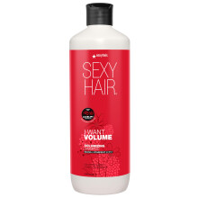 SexyHair I WANT VOLUME Shampoo, 1000ml | 10% Mere Volume | Letvægtsformel | Alle Hårtyper