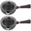 2Pcs Ceramic Heating Kettle Black Filter Tea Pot Long Handle Design 2