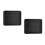 2Pcs Enamel Roasting Pan Set High Temp Resistant Black Baking Pans 4