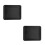 2Pcs Enamel Roasting Pan Set High Temp Resistant Black Baking Pans 5