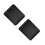 2Pcs Enamel Roasting Pan Set High Temp Resistant Black Baking Pans 7
