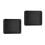 2Pcs Enamel Roasting Pan Set High Temp Resistant Black Baking Pans 8