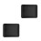 2Pcs Enamel Roasting Pan Set High Temp Resistant Black Baking Pans 9
