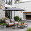 Abrihome Patio Umbrella with Double Vent, Grey 1