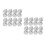 60Pcs Fourwing White Plastic Flights for Tip Dart Play 2