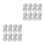 60Pcs Fourwing White Plastic Flights for Tip Dart Play 4