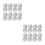 60Pcs Fourwing White Plastic Flights for Tip Dart Play 5