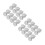 60Pcs Fourwing White Plastic Flights for Tip Dart Play 7