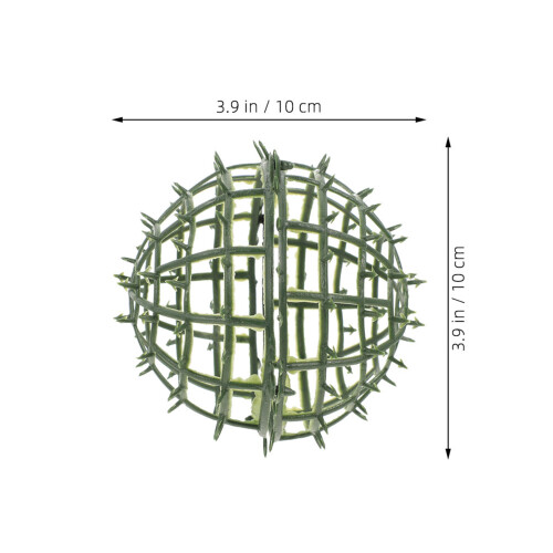 8Pcs Green Plastic Topiary Ball Frame for DIY Artificial Plant Display 1