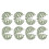 8Pcs Green Plastic Topiary Ball Frame for DIY Artificial Plant Display 9