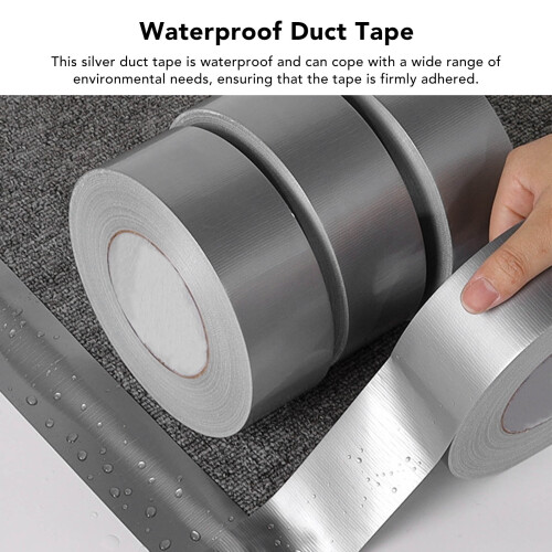 60mm Thickened Silver Cloth Base Duct Tape, 10m 2