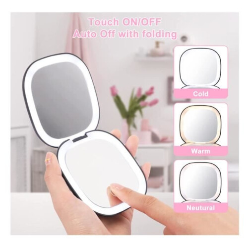 LED taskupeili - 10x suurennus - Ladattava - Musta 1
