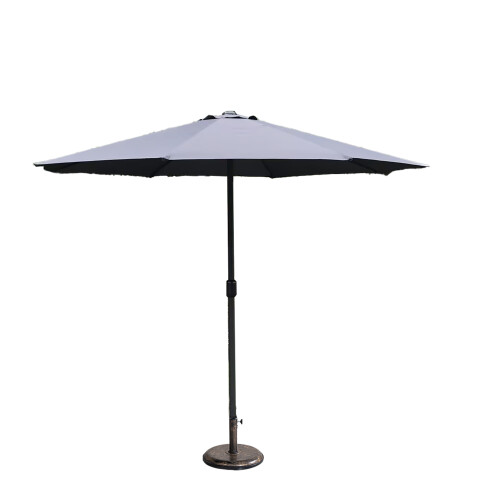 Abrihome Patio Umbrella with Double Vent, Grey 2