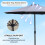 Abrihome Patio Umbrella with Double Vent, Grey 4