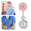 2Pièces Infirmière Clip Portable Quartz Transparent Durable 8