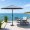 Abrihome Patio Umbrella with Double Vent, Grey 7