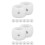 16Pcs Plastic Foosball Locator Rings Table Football Accessories White 6