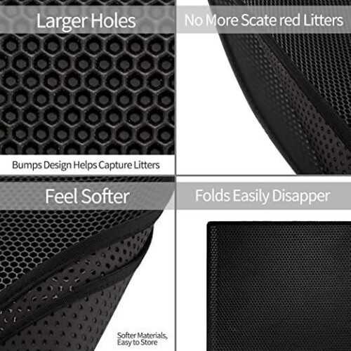 Kattenbakmat - Toilethuis - 40x60cm - Waterdicht - Antislip - EVA 1