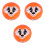 3Stk PVC Inflatable Ball Kinder Orange Robust Leicht Tragbar 2
