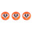 3Stk PVC Inflatable Ball Kinder Orange Robust Leicht Tragbar 3