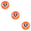 3Stk PVC Inflatable Ball Kinder Orange Robust Leicht Tragbar 8