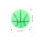 2Sets Groen PVC Basketbal Kinderen Elastisch Lichtervaring Speelbal 8