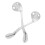 2Pcs Stainless Steel Adaptive Spoon Long Handle Ergonomic Bend Silver 9