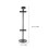 Stable Black Iron Tabletop Easel Stand with Built-in Display Light 2