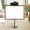 Stable Black Iron Tabletop Easel Stand with Built-in Display Light 5