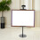 Stable Black Iron Tabletop Easel Stand with Built-in Display Light 6