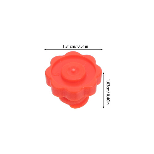 100Stk Spritzenkappen Orange Luer Lock Sicher Luftdicht Labor 2