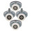 12Pcs Durable Shower Door Roller Wheels for Glass Doors Bathroom Use 2