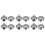 12Pcs Durable Shower Door Roller Wheels for Glass Doors Bathroom Use 5