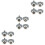 12Pcs Durable Shower Door Roller Wheels for Glass Doors Bathroom Use 6