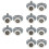 12Pcs Durable Shower Door Roller Wheels for Glass Doors Bathroom Use 7