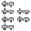 12Pcs Durable Shower Door Roller Wheels for Glass Doors Bathroom Use 8