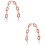 2Pcs Acrylic Handbag Chain Strap Pink Durable Bag Accessories 7